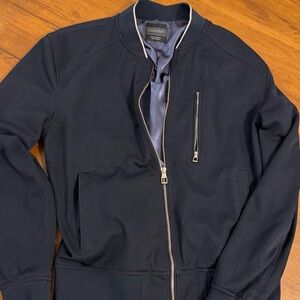 Zara Man Black Satin Lined Jacket